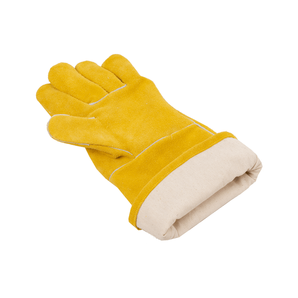yellow gloves
