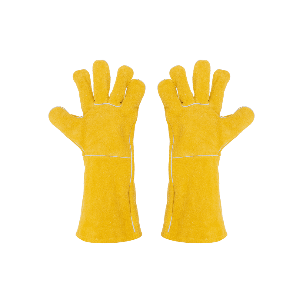 yellow gloves