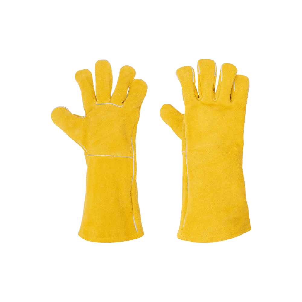 yellow gloves